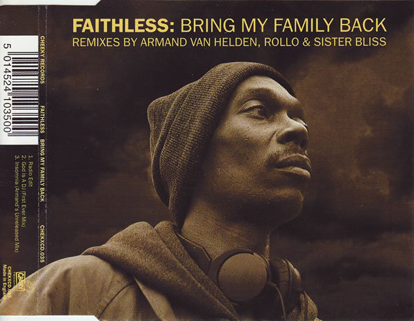 Faithless : Bring My Family Back (CD, Single, Sec)