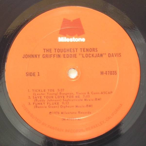 Johnny Griffin / Eddie "Lockjaw" Davis : The Toughest Tenors (2xLP, Comp, RM)