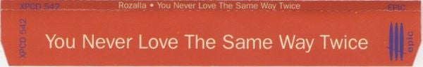 Rozalla : You Never Love The Same Way Twice (CD, Single, Promo)