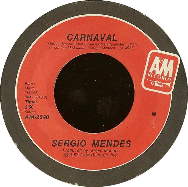 Sérgio Mendes : Never Gonna Let You Go (7", Single, Styrene, Car)