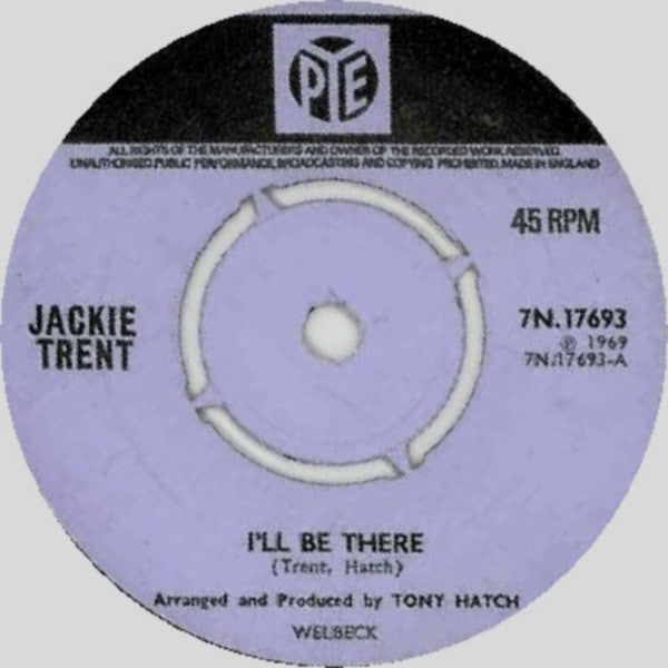 Jackie Trent : I'll Be There (7", Single, Pus)