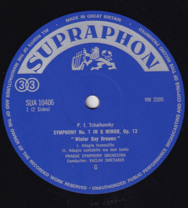 Pyotr Ilyich Tchaikovsky : Symphonie No. 1 In G Minor, Op. 13 "Winter Daydreams" (LP, Album, Mono)