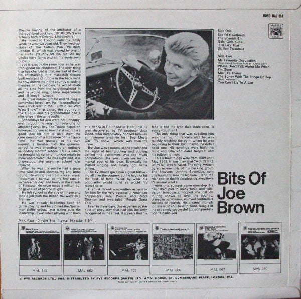 Joe Brown : Bits Of Joe Brown (LP)