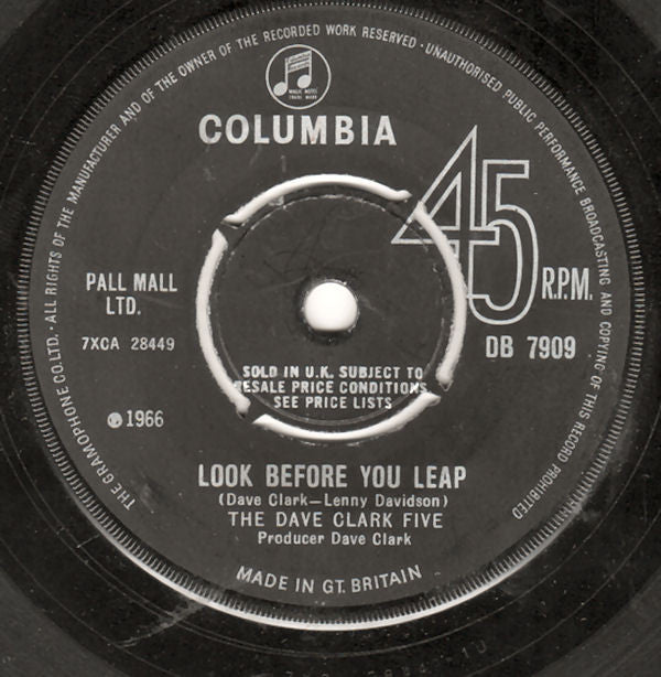 The Dave Clark Five : Look Before You Leap (7", Single)