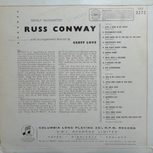 Russ Conway : Family Favourites (LP)