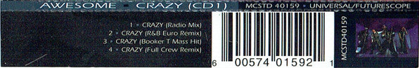 Awesome (2) : Crazy (CD, Single, CD1)