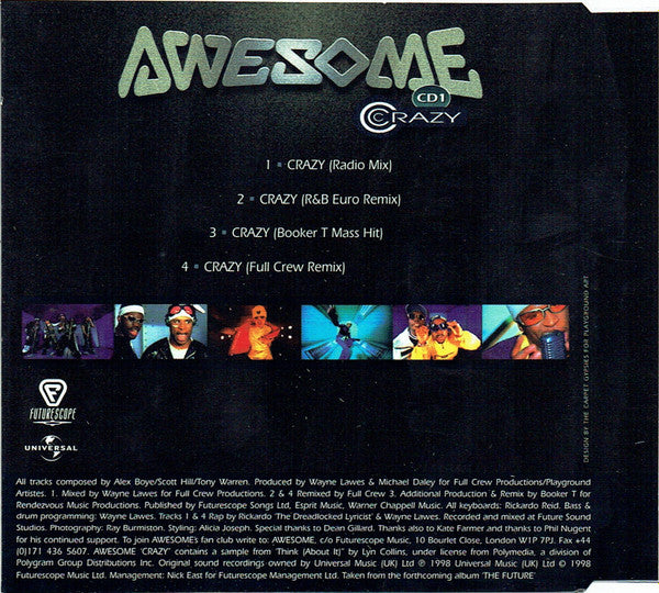 Awesome (2) : Crazy (CD, Single, CD1)