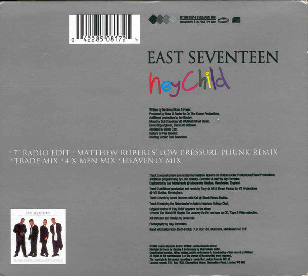 East 17 : Hey Child (CD, Single, Ltd, CD2)