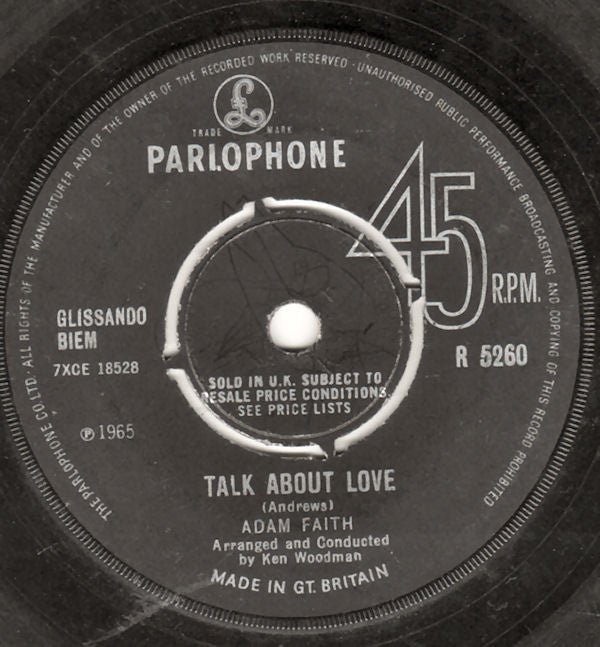 Adam Faith : Hand Me Down Things (7", Single)