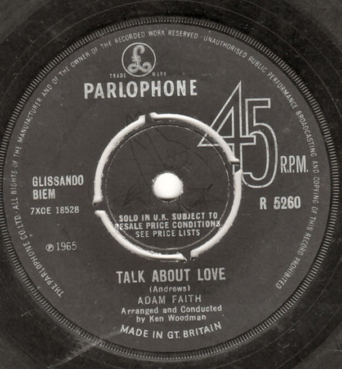 Adam Faith : Hand Me Down Things (7", Single)