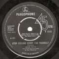 Adam Faith : Stop Feeling Sorry For Yourself (7", Single)