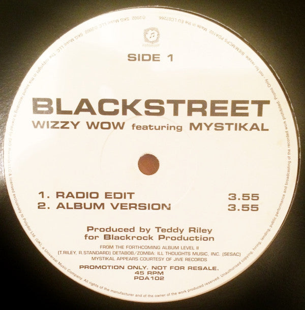 Blackstreet Featuring Mystikal : Wizzy Wow (12", Promo)