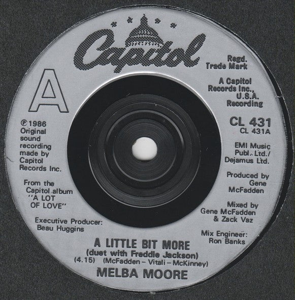 Melba Moore : A Little Bit More (7", Single)