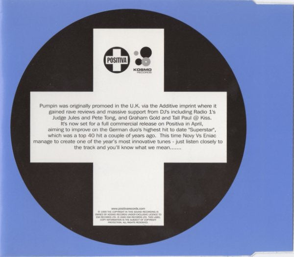 Novy Vs. Eniac : Pumpin (CD, Single, Promo)