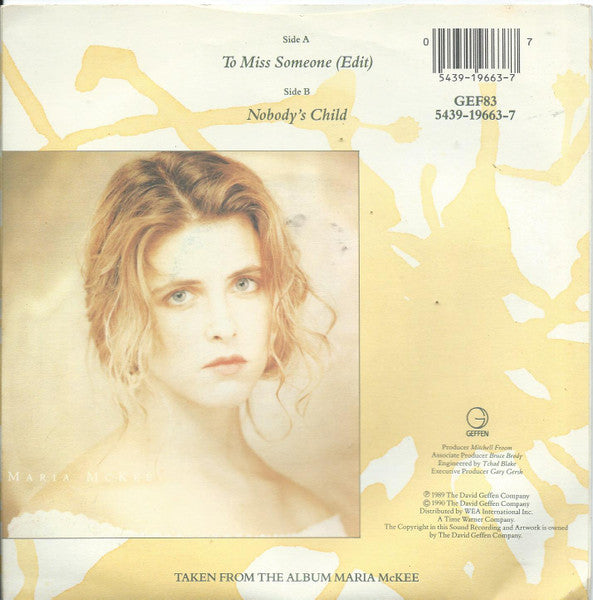 Maria McKee : To Miss Someone (7")