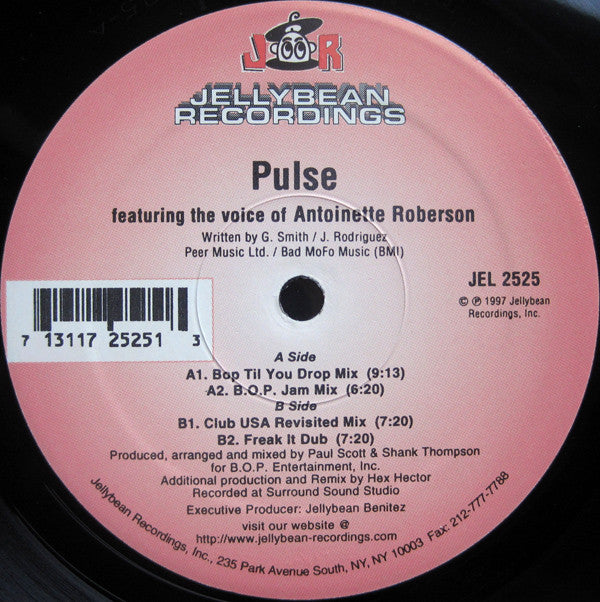 Pulse (3) Featuring The Voice Of Antoinette Roberson : Shadows Of The Past (12")