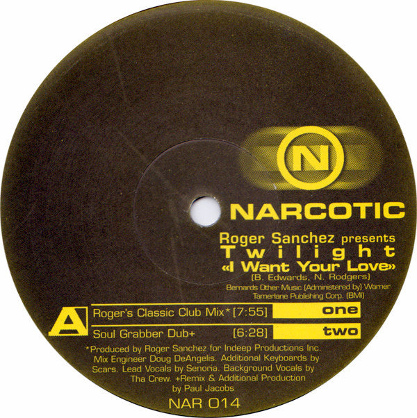 Roger Sanchez Presents Twilight (7) : I Want Your Love (12")