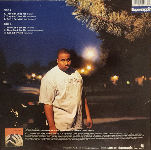 J. Rawls : They Can't See Me / Turn It Forward (12")
