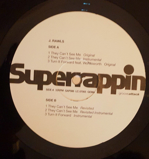 J. Rawls : They Can't See Me / Turn It Forward (12")