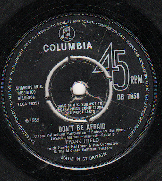 Frank Ifield : There'll Be Another Spring (7", Single)