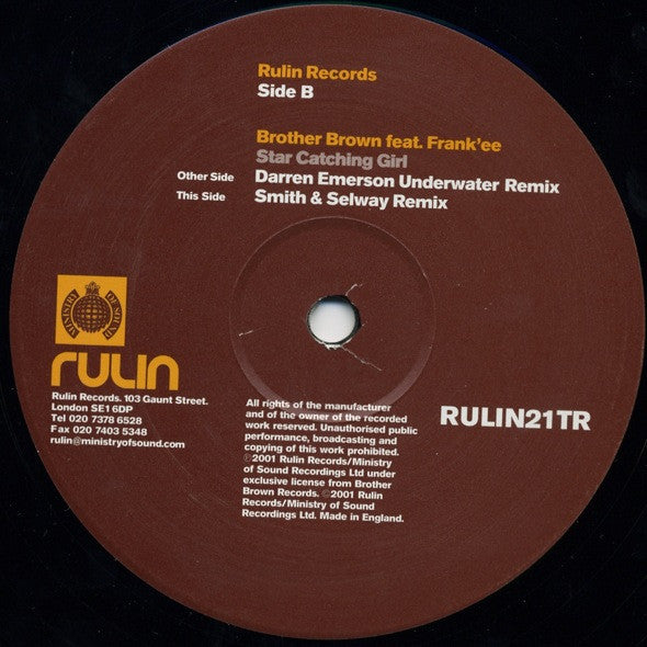 Brother Brown Feat. Frank'ee : Star Catching Girl (12")