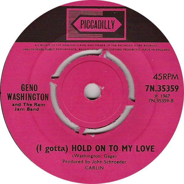 Geno Washington & The Ram Jam Band : Michael (7", Single, Pus)