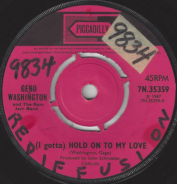 Geno Washington & The Ram Jam Band : Michael (7", Single, Pus)
