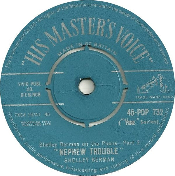 Shelley Berman : On The Phone (7", Single)