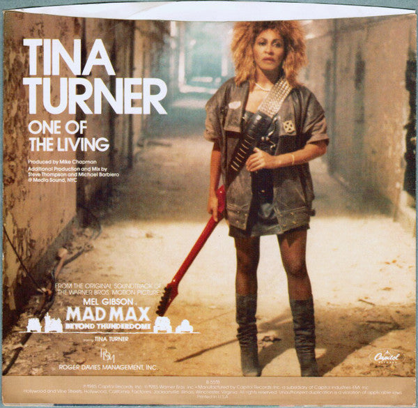 Tina Turner : One Of The Living (7", Single, Jac)