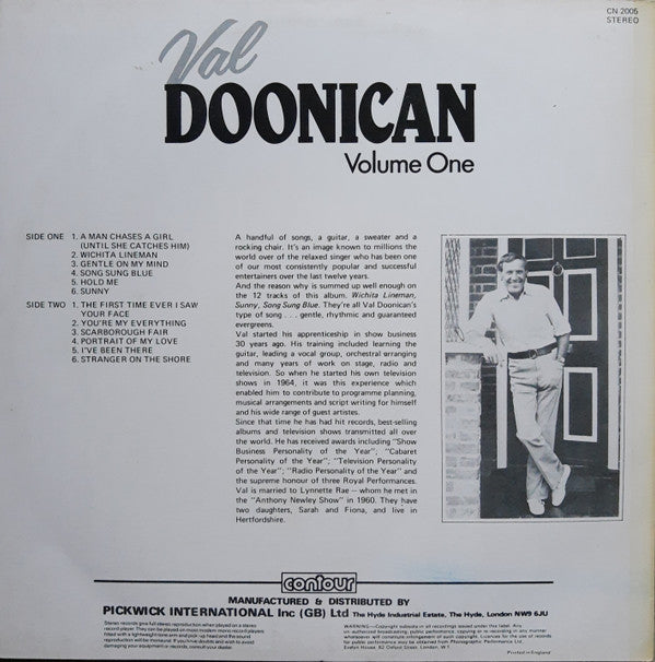 Val Doonican : Volume One (LP, Comp)