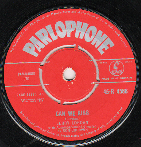 Jerry Lordan : I'll Stay Single (7", Single)