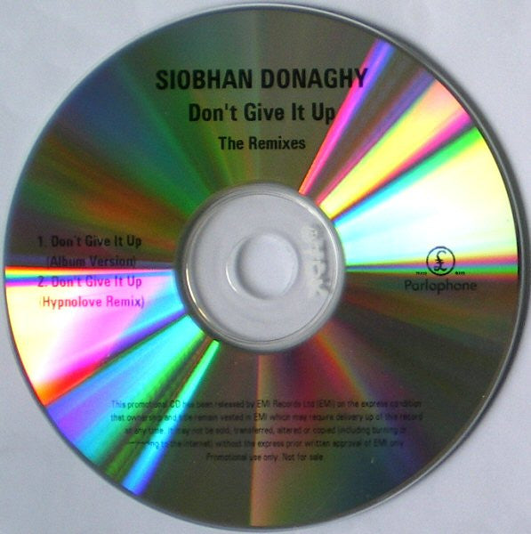 Siobhan Donaghy : Don't Give It Up (CDr, Promo)