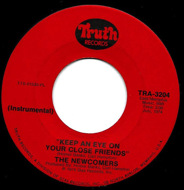 The Newcomers : Keep An Eye On Your Close Friends (7", Single, PL )