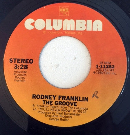Rodney Franklin : The Groove (7", Single)
