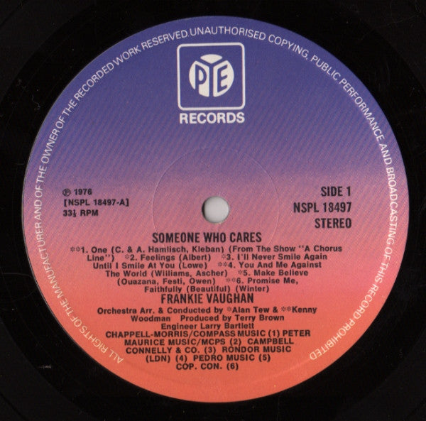 Frankie Vaughan : Someone Who Cares (LP)