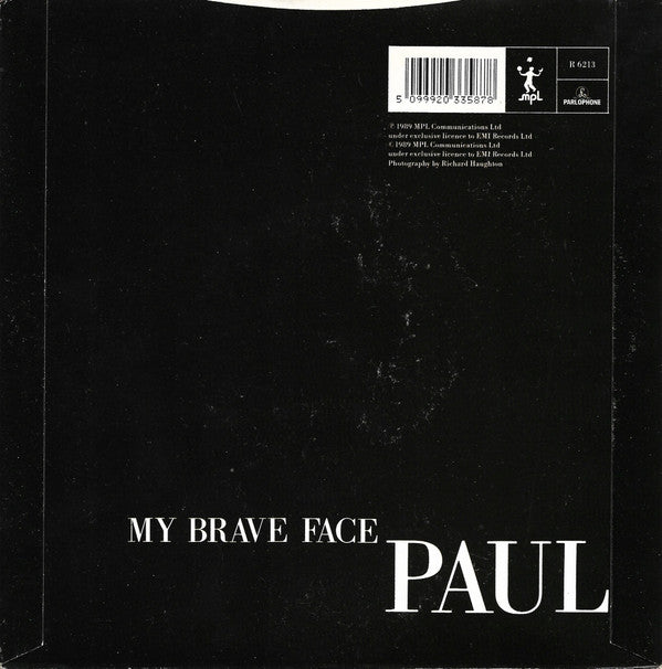 Paul McCartney : My Brave Face (7", Single, Bla)
