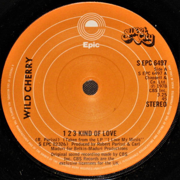 Wild Cherry : 1 2 3 Kind Of Love (7")