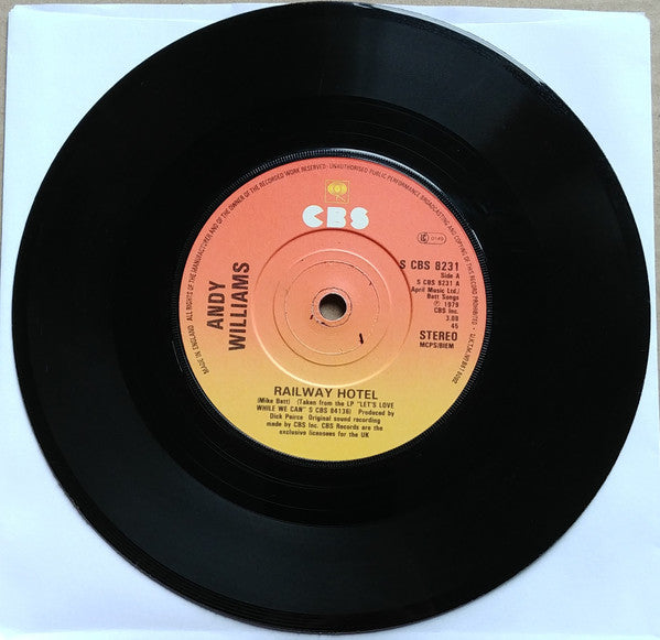 Andy Williams : Railway Hotel (7")