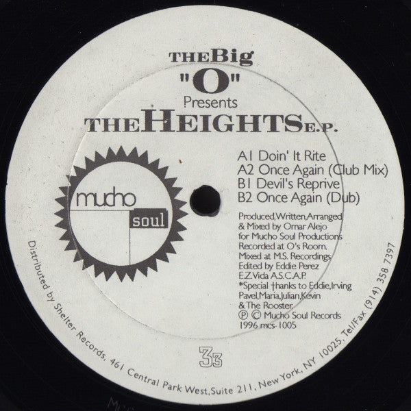 The Big O : The Heights E.P. (12", EP)