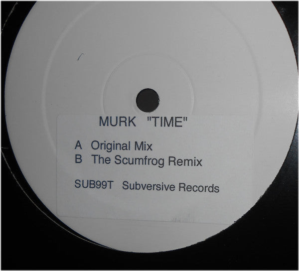 MURK : Time (12", Promo, W/Lbl)