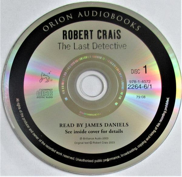 Robert Crais Read By James Daniels (7) : The Last Detective (3xCD)