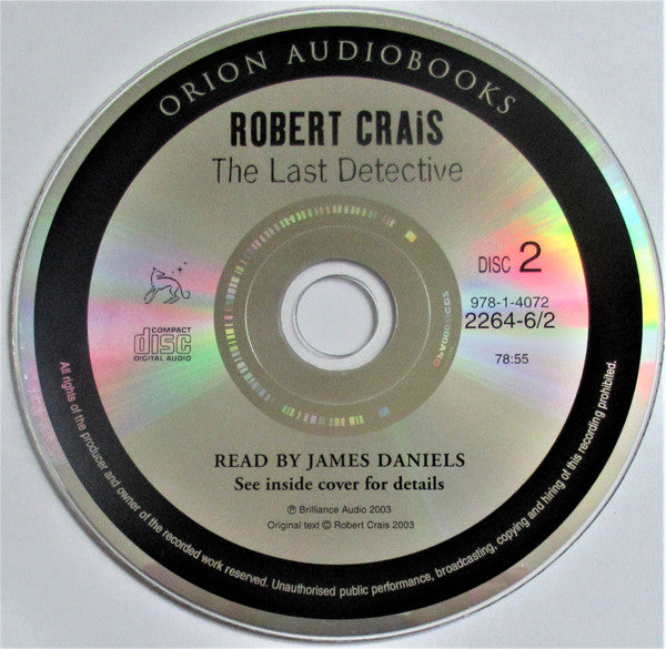 Robert Crais Read By James Daniels (7) : The Last Detective (3xCD)