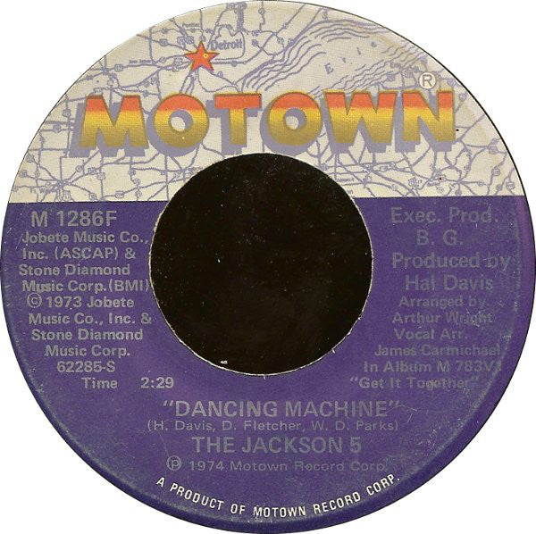 The Jackson 5 : Dancing Machine (7", Single)
