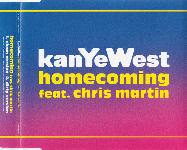 Kanye West Feat. Chris Martin : Homecoming (CD, Single, Promo)