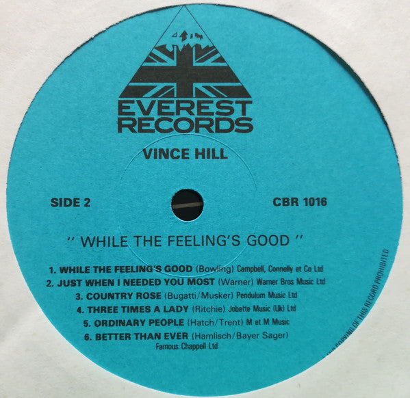 Vince Hill : While The Feeling's Good (LP, Album)