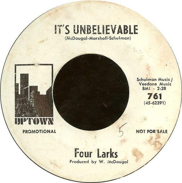 The Four Larks : Keep Climbing Brothers (7", Promo, Styrene)