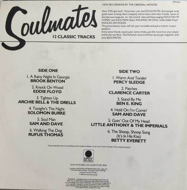 Various : Soulmates (LP, Comp)