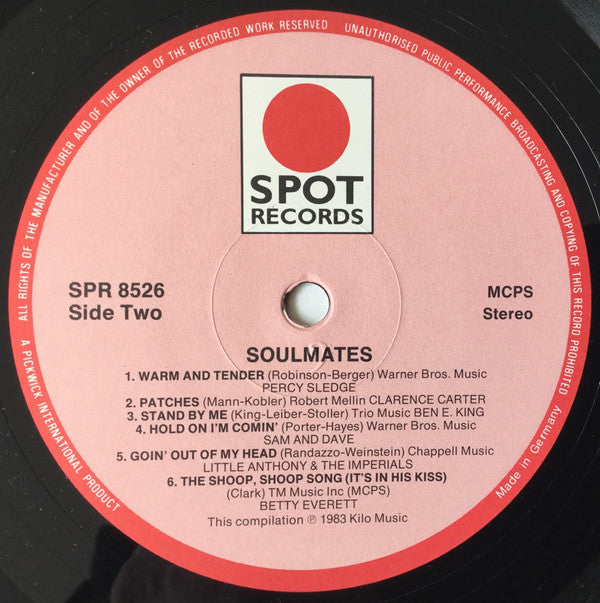 Various : Soulmates (LP, Comp)