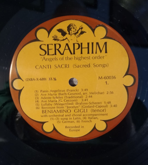 Beniamino Gigli : Canti Sacri (Sacred Songs) (Recorded 1932-47) (LP, Comp, Mono, Scr)