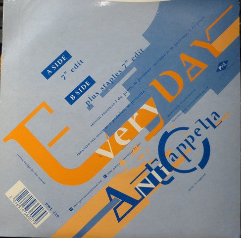 Anticappella : Everyday (7")